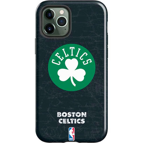 NBA Boston Celtics Black Secondary Logo iPhone 12 Pro Max Impact Case