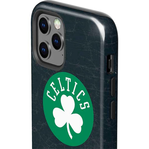 NBA Boston Celtics Black Secondary Logo iPhone 12 Pro Max Impact Case