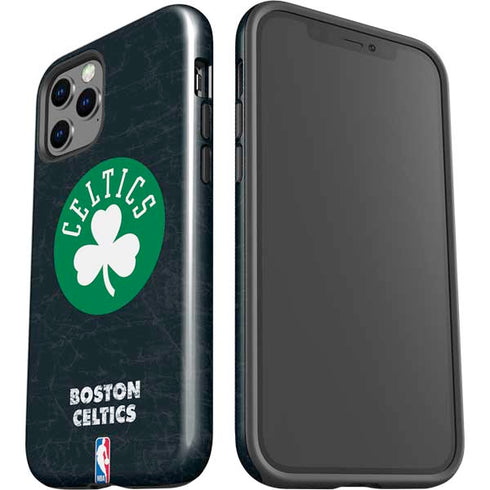 NBA Boston Celtics Black Secondary Logo iPhone 12 Pro Max Impact Case