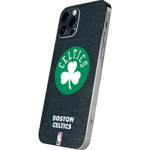 NBA Boston Celtics Black Secondary Logo iPhone 12 Pro Max Skin