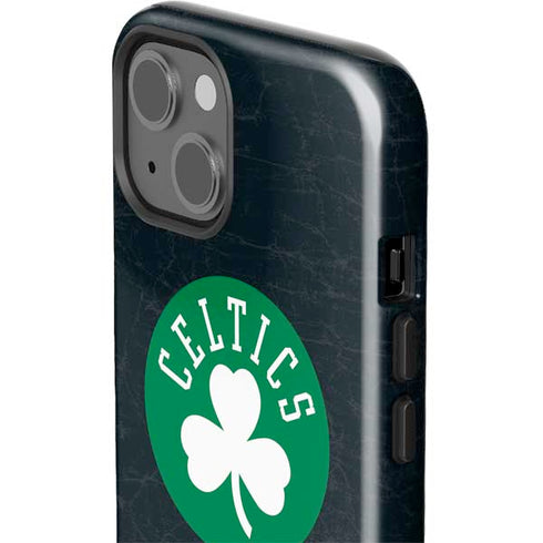 NBA Boston Celtics Black Secondary Logo iPhone 13 Impact Case