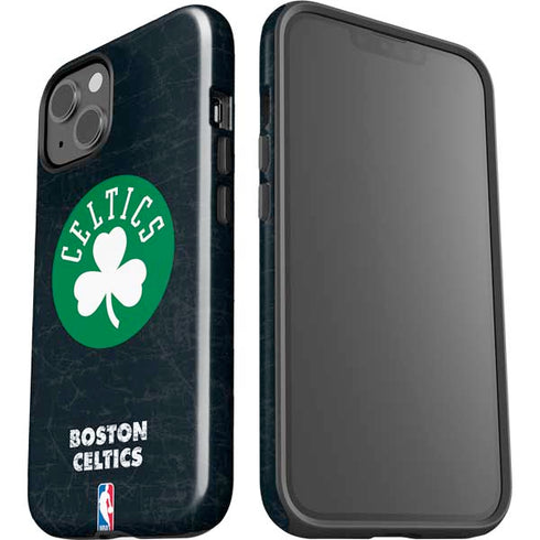 NBA Boston Celtics Black Secondary Logo iPhone 13 Impact Case
