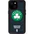 NBA Boston Celtics Black Secondary Logo iPhone 13 Mini Waterproof Case