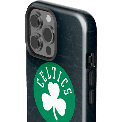 NBA Boston Celtics Black Secondary Logo iPhone 13 Pro Max Impact Case