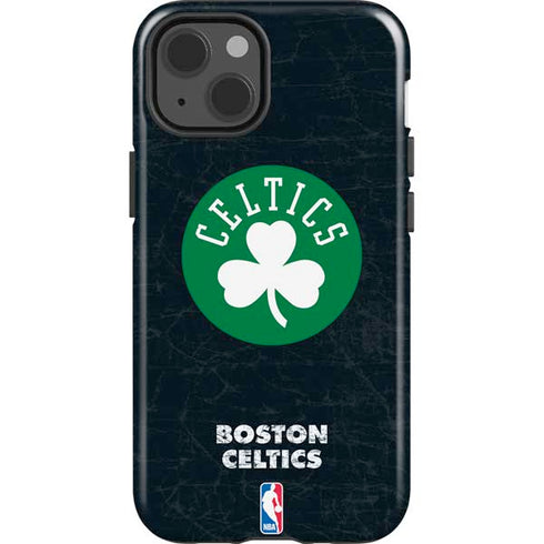 NBA Boston Celtics Black Secondary Logo iPhone 15 Impact Case