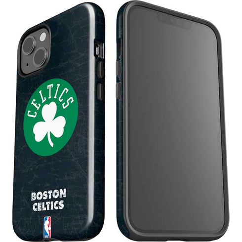 NBA Boston Celtics Black Secondary Logo iPhone 14 Impact Case
