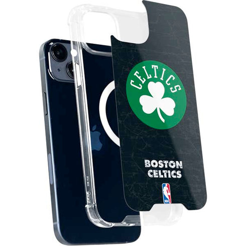 NBA Boston Celtics Black Secondary Logo iPhone 15 Plus MagSafe Case