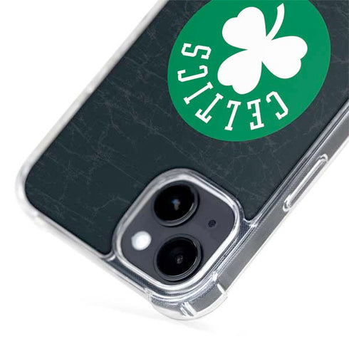NBA Boston Celtics Black Secondary Logo iPhone 15 Plus MagSafe Case