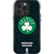NBA Boston Celtics Black Secondary Logo iPhone 14 Pro Impact Case