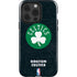 NBA Boston Celtics Black Secondary Logo iPhone 14 Pro Impact Case