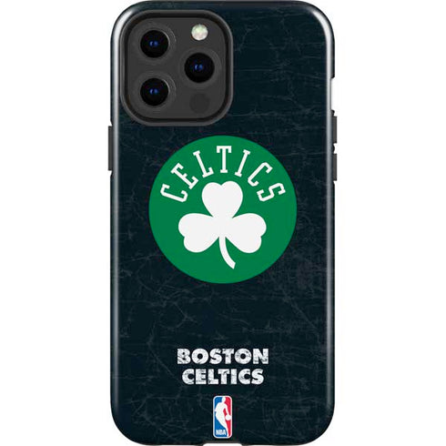 NBA Boston Celtics Black Secondary Logo iPhone 15 Pro Max Impact Case