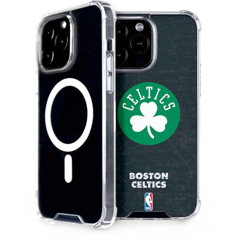 NBA Boston Celtics Black Secondary Logo iPhone 15 Pro Max MagSafe Case