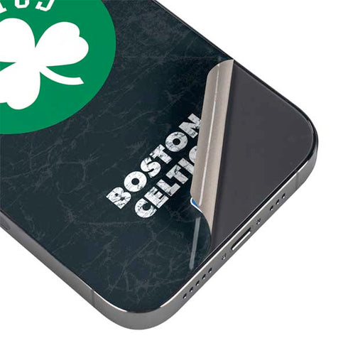 NBA Boston Celtics Black Secondary Logo iPhone 14 Pro Max Skin