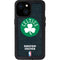 NBA Boston Celtics Black Secondary Logo iPhone 15 Waterproof Case