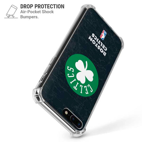 NBA Boston Celtics Black Secondary Logo iPhone 7/8 Plus Clear Case