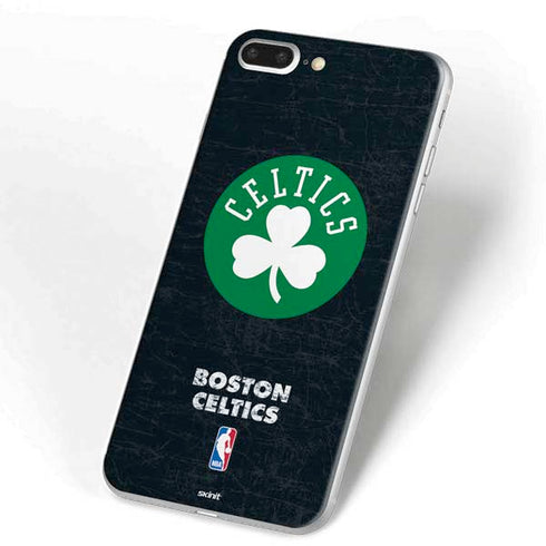 NBA Boston Celtics Black Secondary Logo iPhone 7 Plus Skin