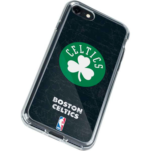 NBA Boston Celtics Black Secondary Logo iPhone SE (2nd & 3rd Gen) Clear Case