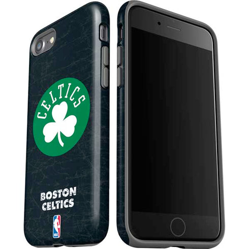 NBA Boston Celtics Black Secondary Logo iPhone SE (2nd & 3rd Gen) Pro Case