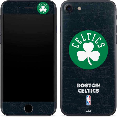 NBA Boston Celtics Black Secondary Logo iPhone SE (2nd & 3rd Gen) Skin