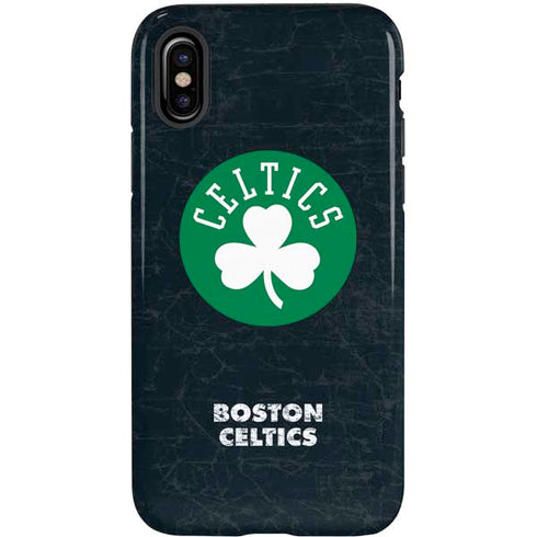 NBA Boston Celtics Black Secondary Logo iPhone X Pro Case
