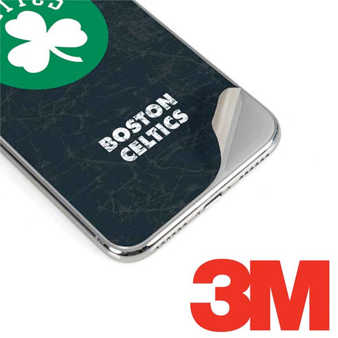 NBA Boston Celtics Black Secondary Logo iPhone XS Max Skin