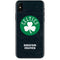 NBA Boston Celtics Black Secondary Logo iPhone XS Skin