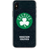 NBA Boston Celtics Black Secondary Logo iPhone XS Skin