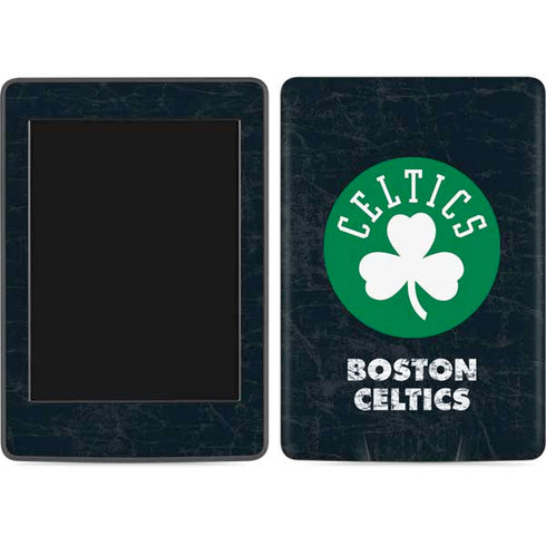 NBA Boston Celtics Black Secondary Logo Amazon Kindle Skin