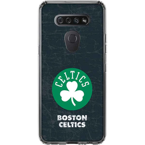 NBA Boston Celtics Black Secondary Logo LG K51/Q51 Clear Case