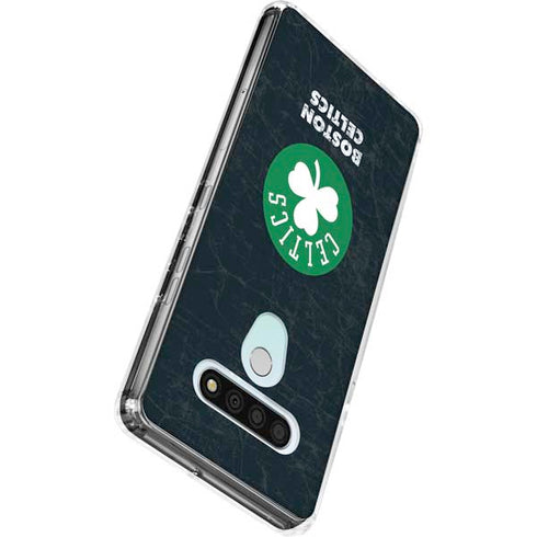 NBA Boston Celtics Black Secondary Logo LG Stylo 6 Clear Case