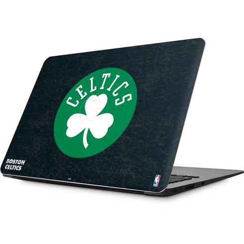 NBA Boston Celtics Black Secondary Logo Apple MacBook Skin