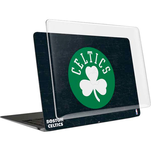 NBA Boston Celtics Black Secondary Logo MacBook Air 13in M1 (2021) Case plus Skin