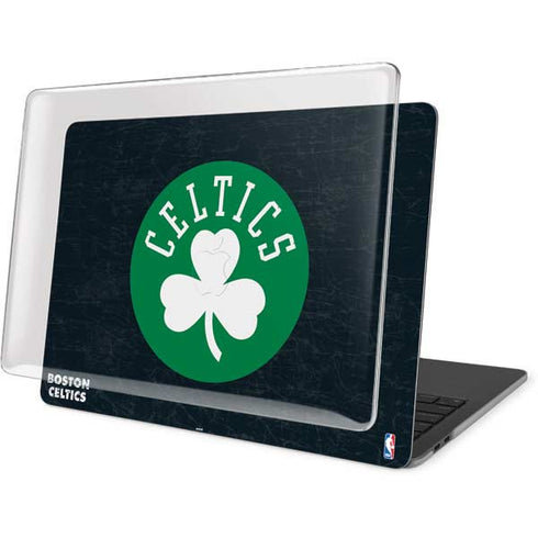 NBA Boston Celtics Black Secondary Logo MacBook Pro 13in (2020) Case plus Skin
