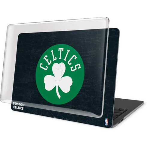 NBA Boston Celtics Black Secondary Logo MacBook Pro 15in (2016-19) Case plus Skin
