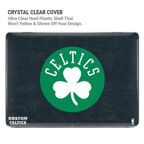 NBA Boston Celtics Black Secondary Logo MacBook Pro 16in (2021-25) Case plus Skin