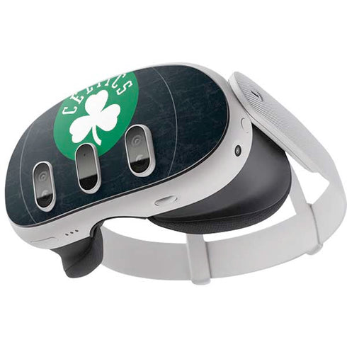 NBA Boston Celtics Black Secondary Logo Meta Quest 3 Skin