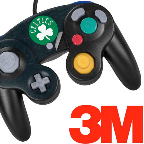 NBA Boston Celtics Black Secondary Logo Nintendo GameCube Controller Skin