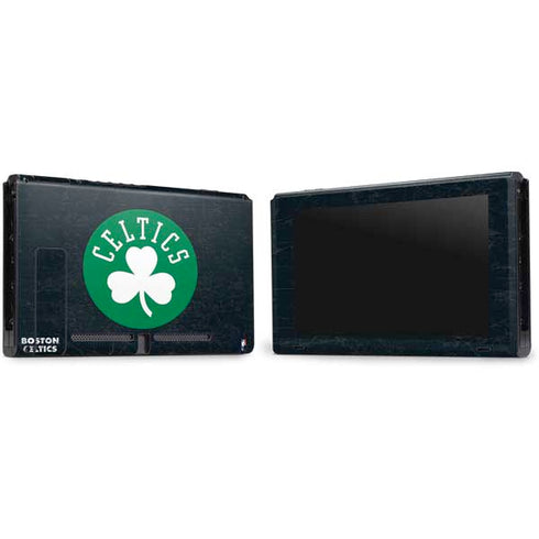NBA Boston Celtics Black Secondary Logo Nintendo Switch Bundle Skin