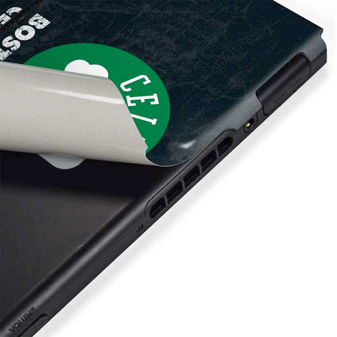 NBA Boston Celtics Black Secondary Logo Nintendo Switch Bundle Skin