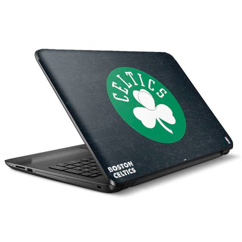 NBA Boston Celtics Black Secondary Logo HP Notebook Skin