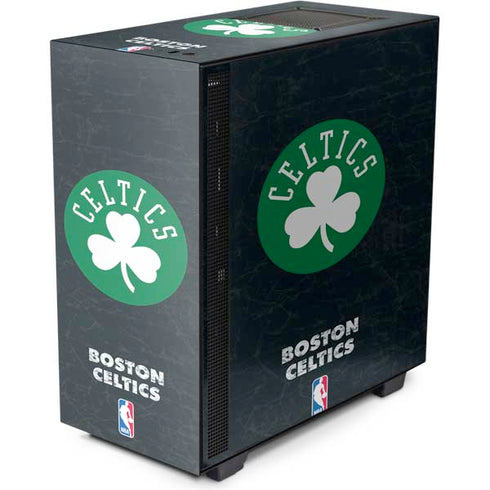 NBA Boston Celtics Black Secondary Logo NZXT H510 Compact ATX Mid-Tower Case Skin