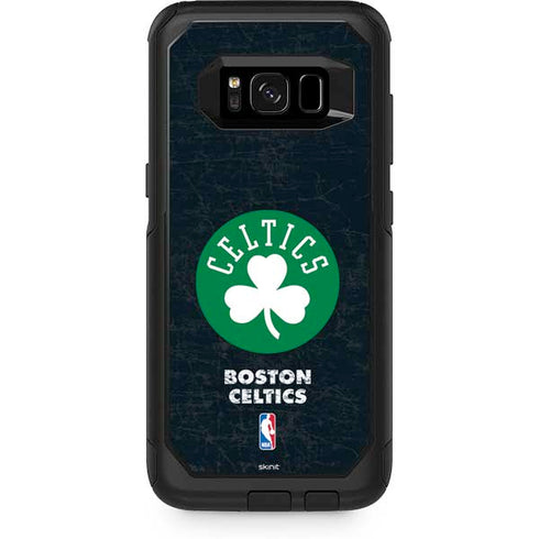 NBA Boston Celtics Black Secondary Logo Otterbox Commuter Galaxy Skin