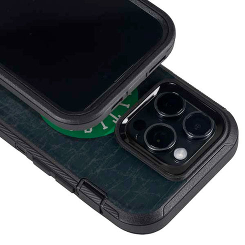 NBA Boston Celtics Black Secondary Logo Otterbox Defender iPhone Skin