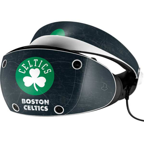 NBA Boston Celtics Black Secondary Logo PlayStation VR2 Skin