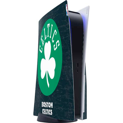 NBA Boston Celtics Black Secondary Logo PS5 Console Skin