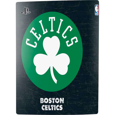 NBA Boston Celtics Black Secondary Logo PS5 Console Skin