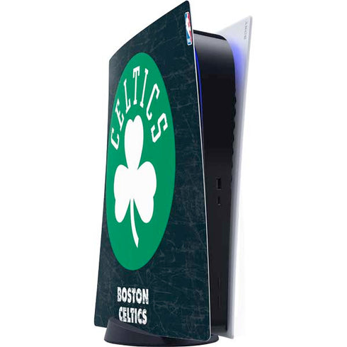 NBA Boston Celtics Black Secondary Logo PS5 Digital Edition Console Skin