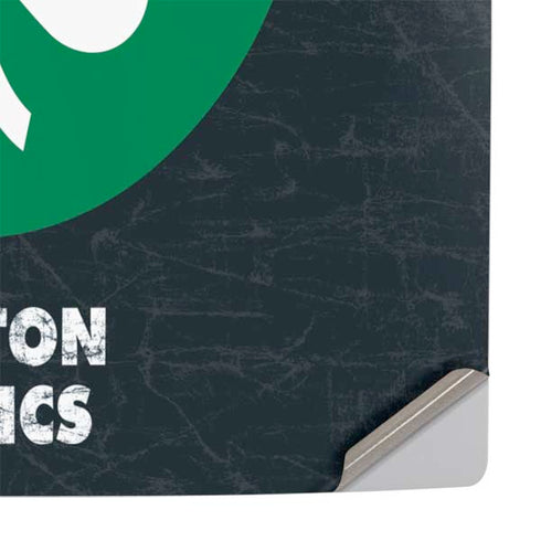 NBA Boston Celtics Black Secondary Logo PS5 Slim Digital Edition Console Skin