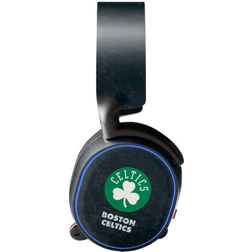 NBA Boston Celtics Black Secondary Logo SteelSeries Arctis 5 Skin
