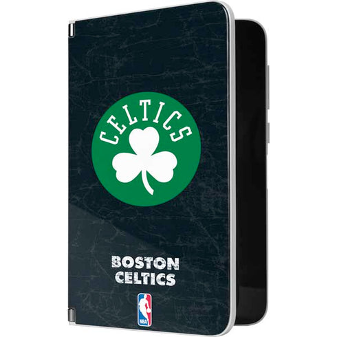 NBA Boston Celtics Black Secondary Logo Surface Duo Skin